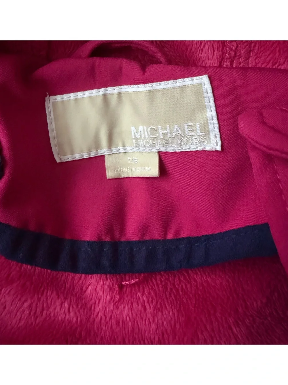 MICHAEL Michael Kors Pink Hooded Raincoat